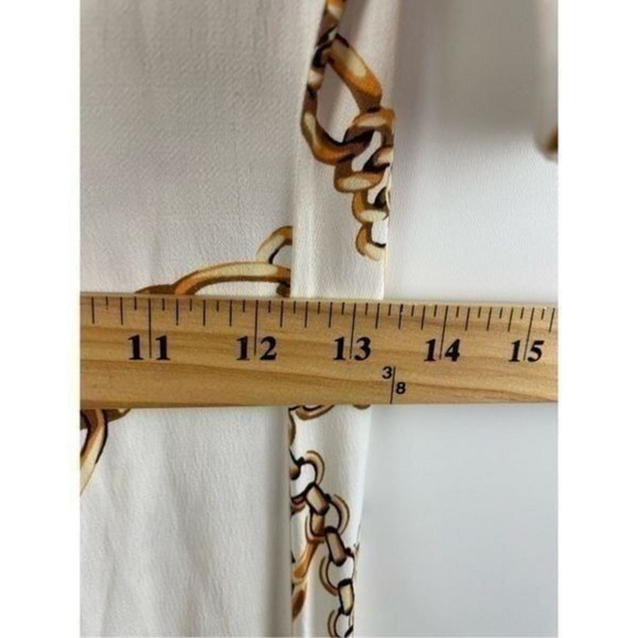 NWT Anthro Maeve Short Sleeve Printed Gold Chain Shirt Maxi Dress‎ - Picture 11 of 12